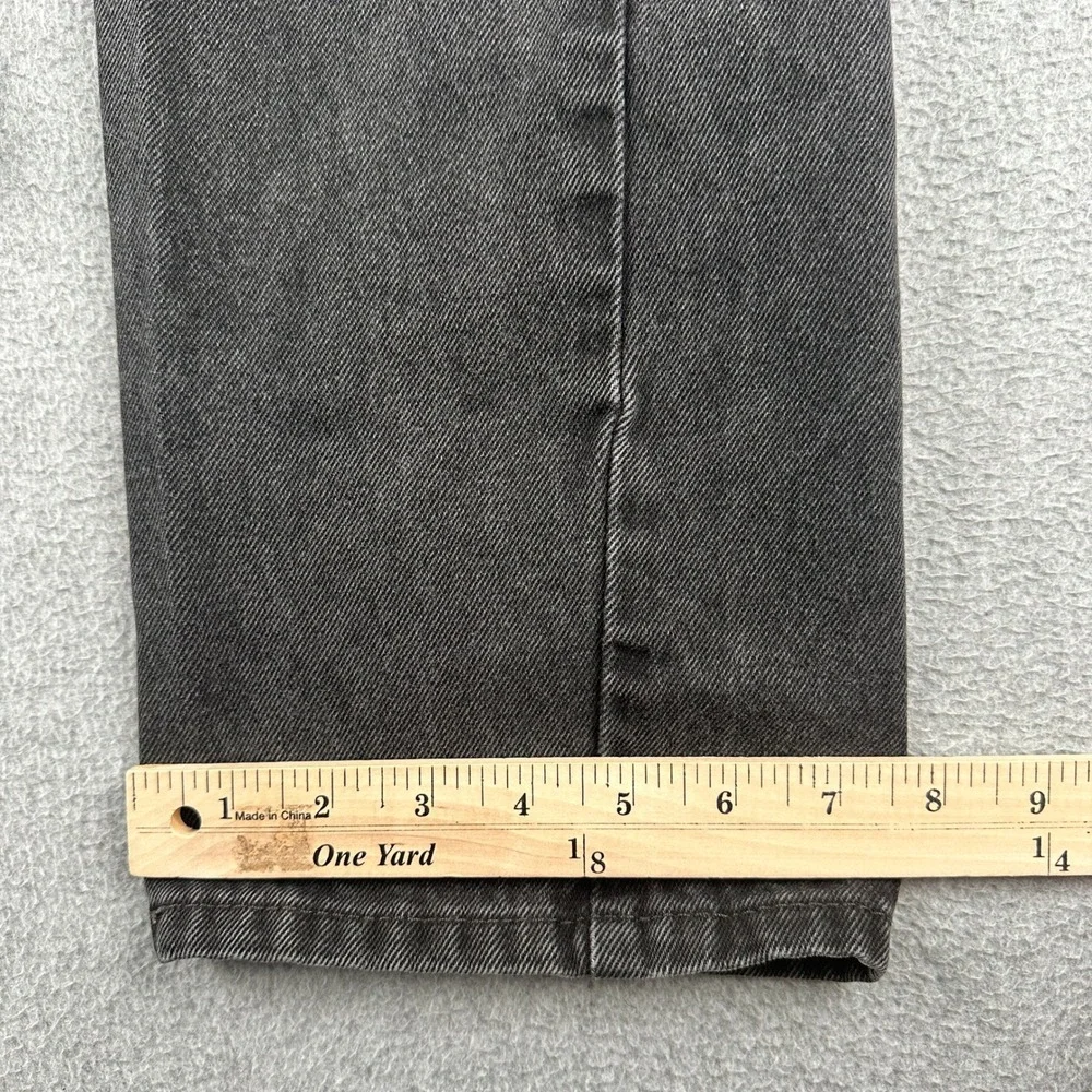 Levi's Jeans Mens 30x30 505 Regular Fit Black Straight Leg Denim